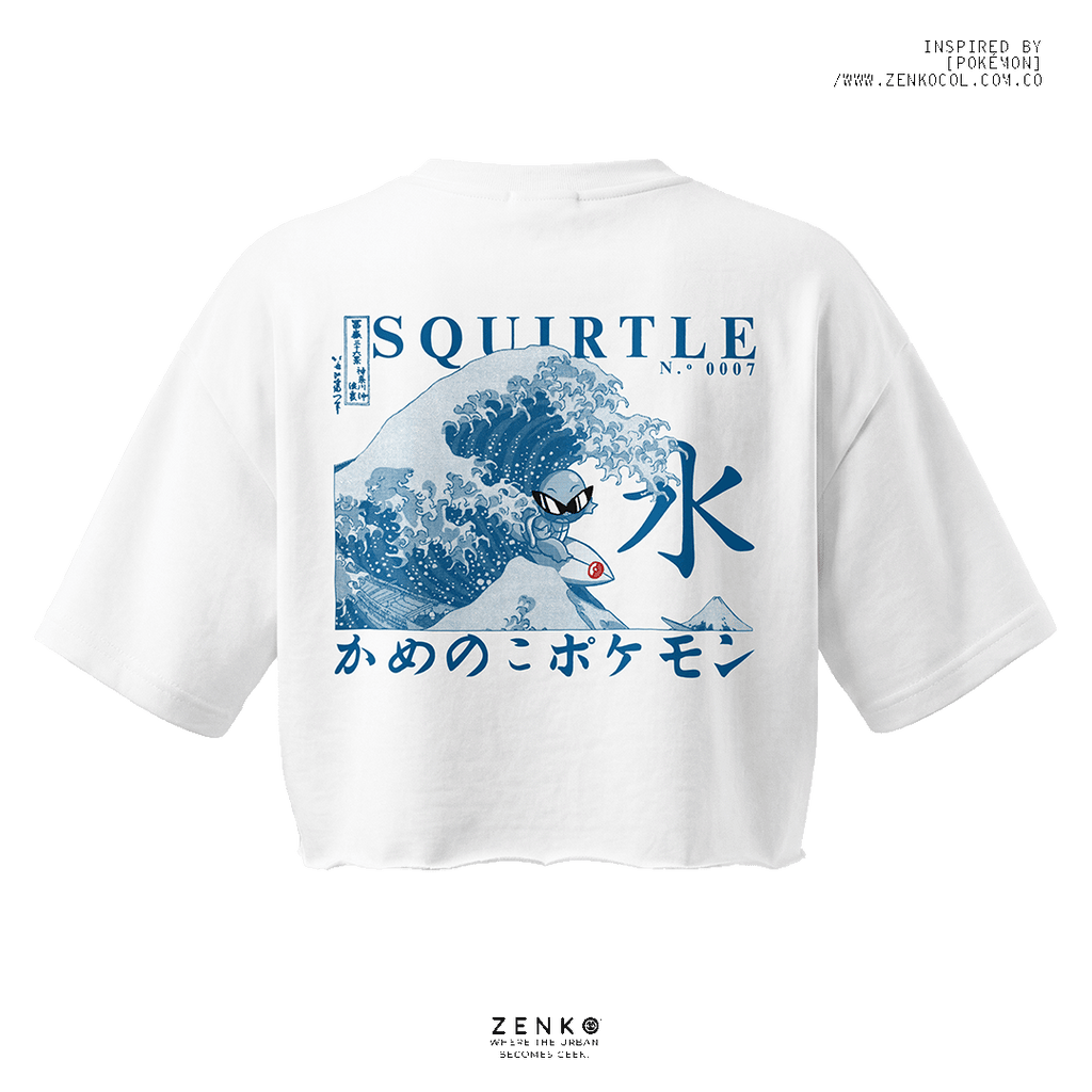 Crop top - Squirtle "La gran Ola"