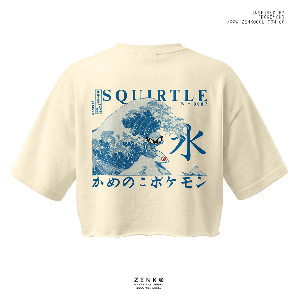 Crop top - Squirtle "La gran Ola"