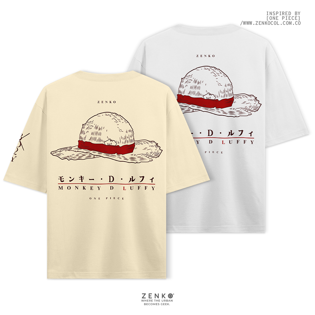 Camiseta Oversize - Luffy Sombrero de Paja
