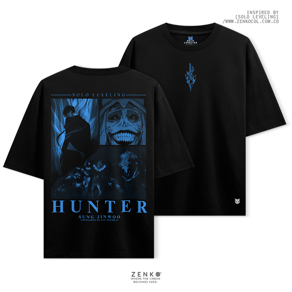 Camiseta Oversize - Solo Leveling  Azul