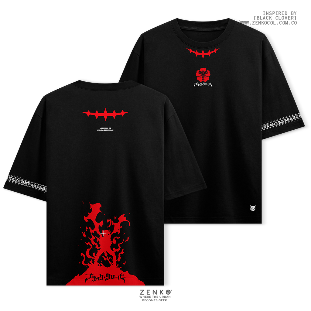 Camiseta Oversize - Asta Black Clover