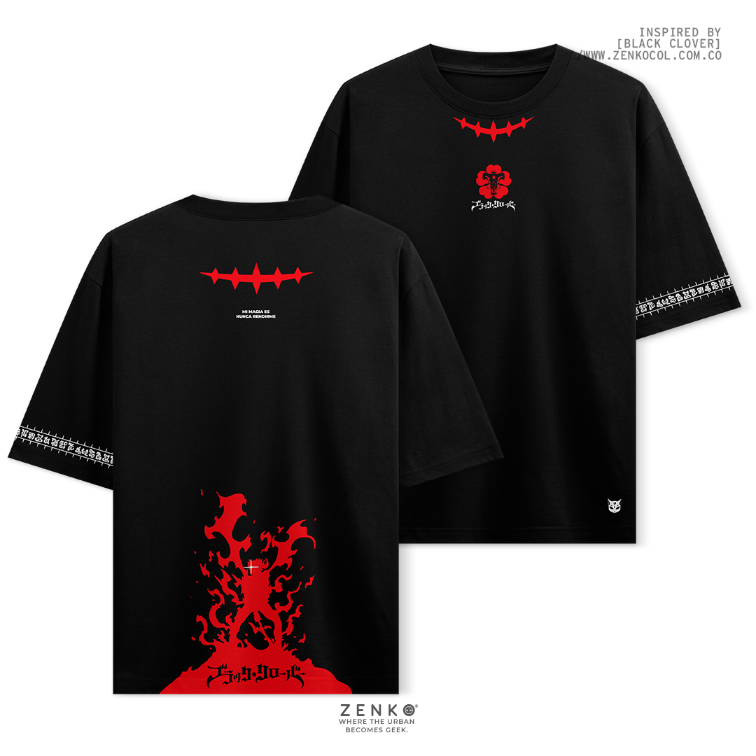 Camiseta Oversize - Asta Black Clover