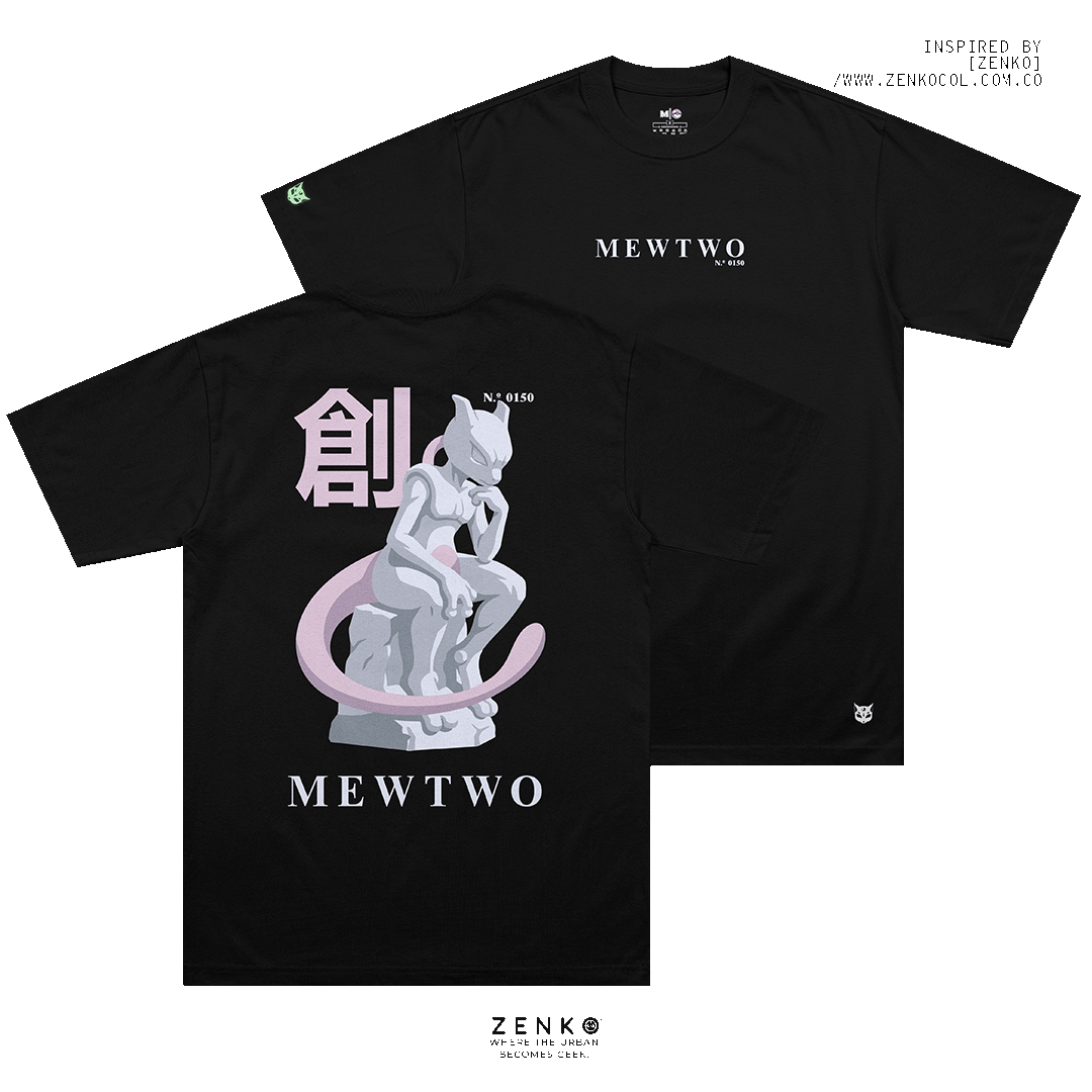 Camiseta Regular Fit - Mewtwo "El Pensador"