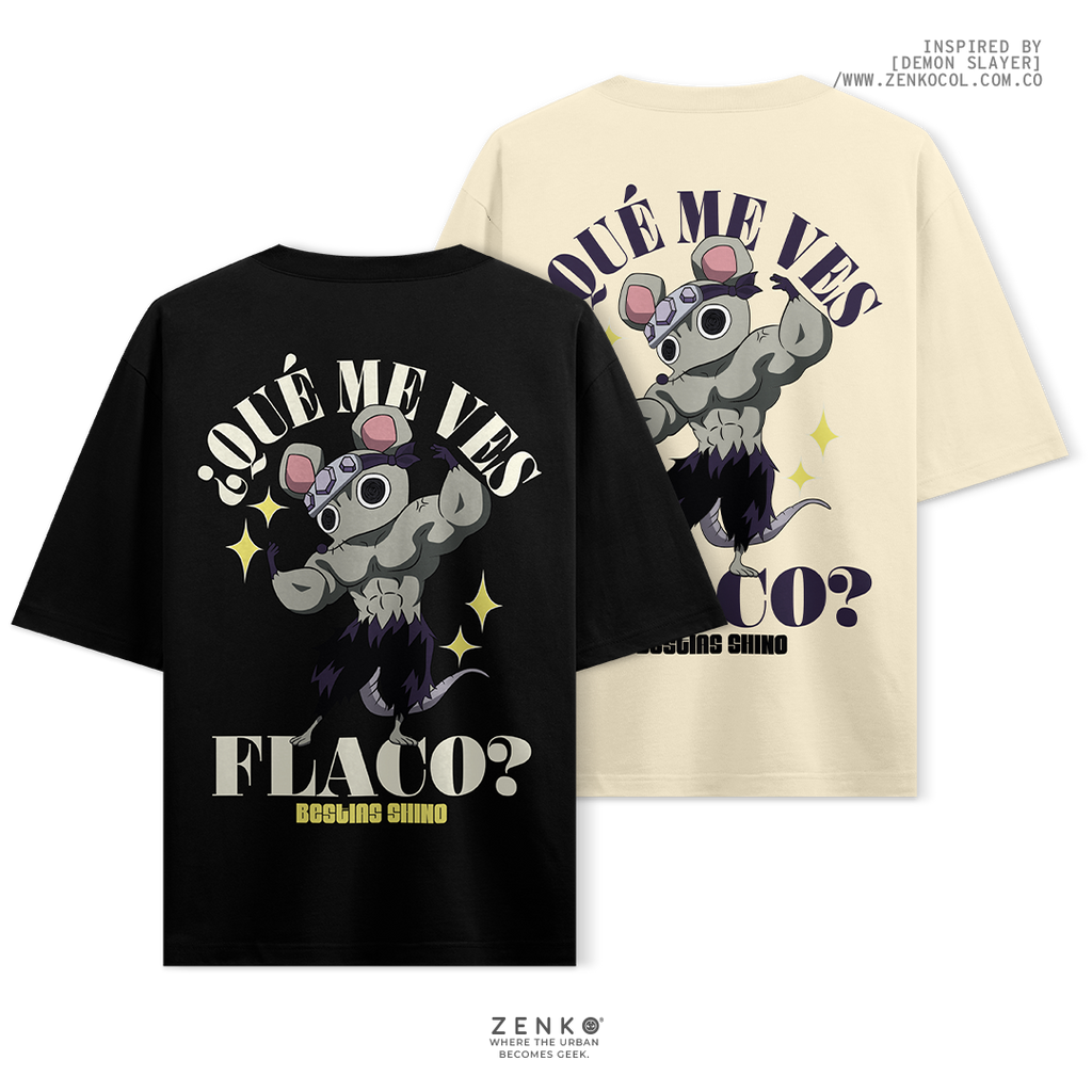 Camiseta Oversize - ¿Qué me ves Flaco?