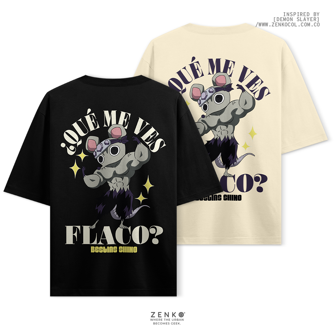 Camiseta Oversize - ¿Qué me ves Flaco?