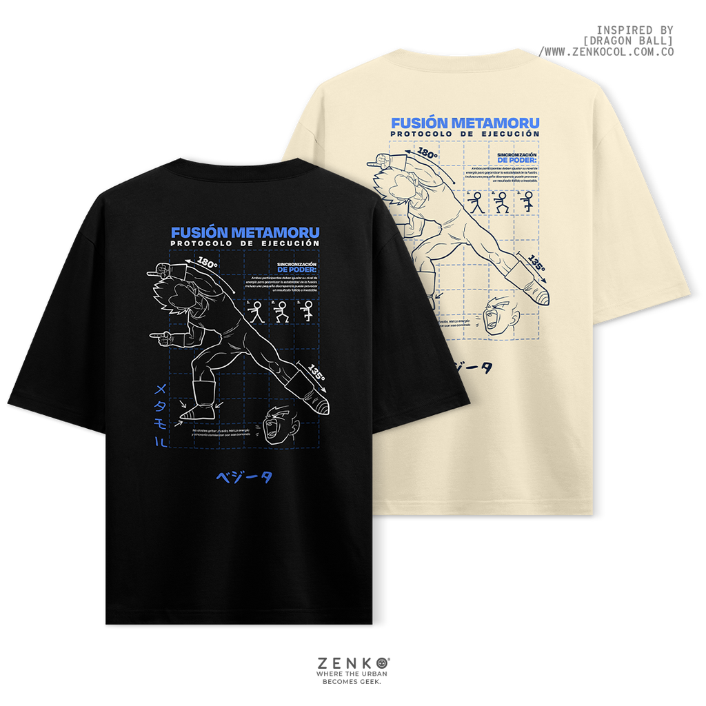 Camiseta Oversize - Vegeta Fusión