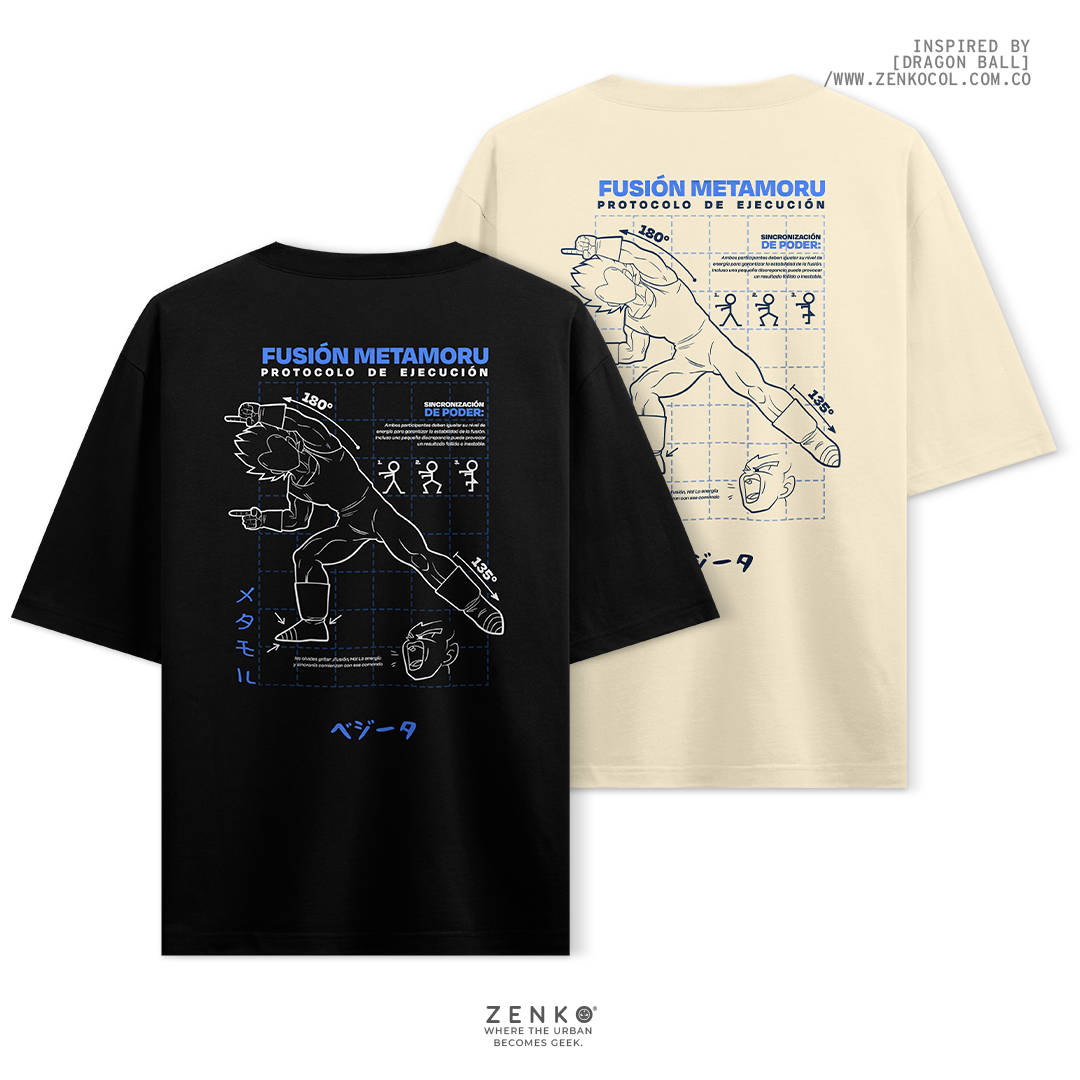 Camiseta Oversize - Vegeta Fusión