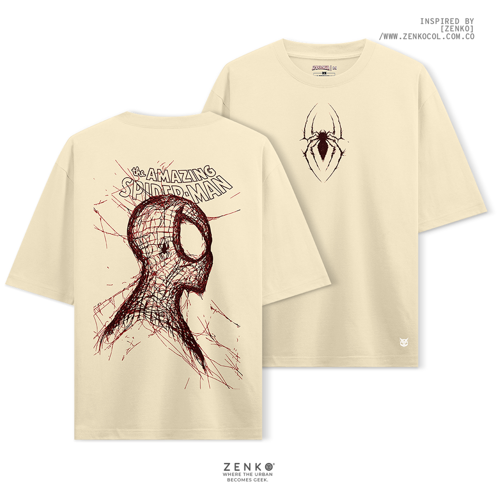 Camiseta Oversize - Spiderman line art