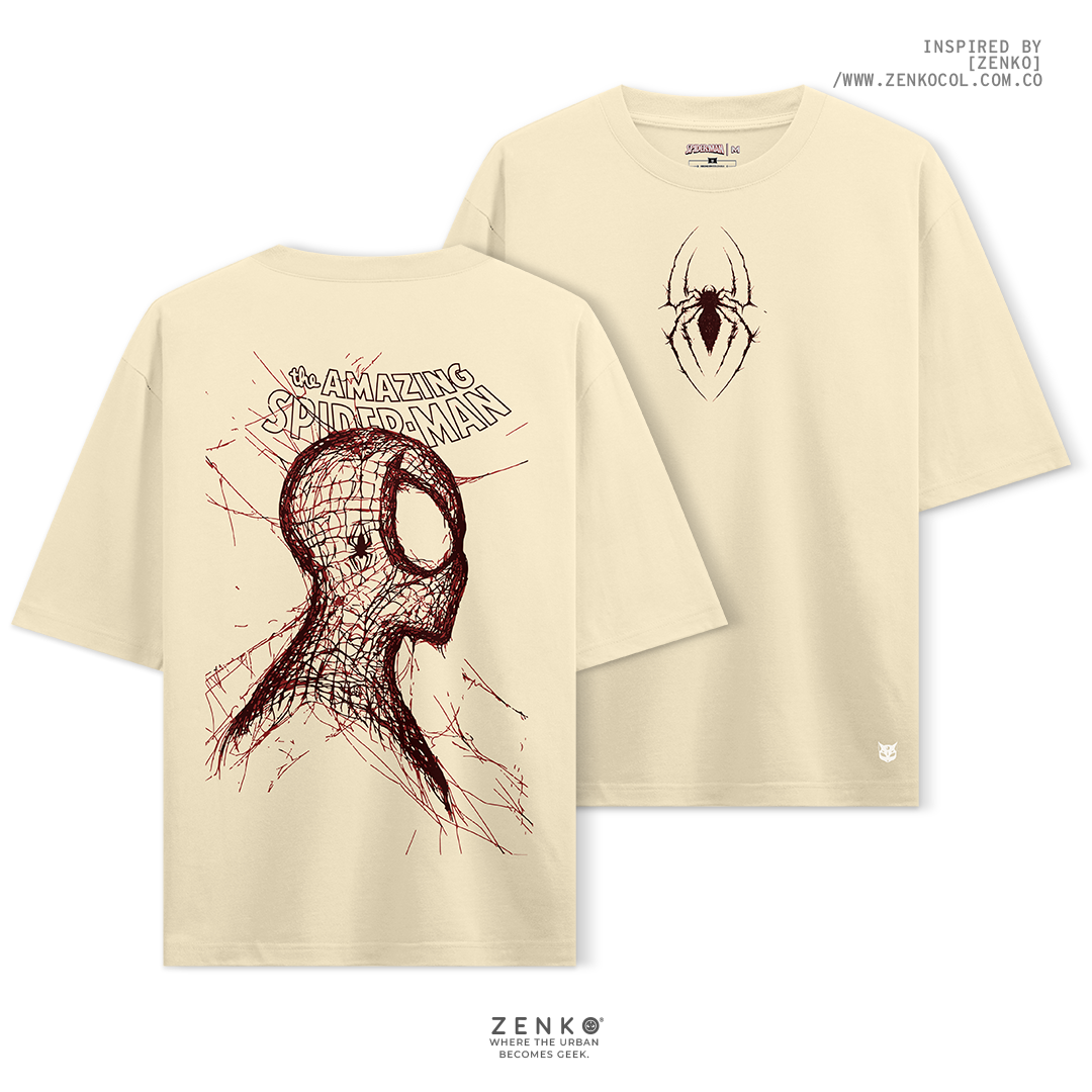 Camiseta Oversize - Spiderman line art