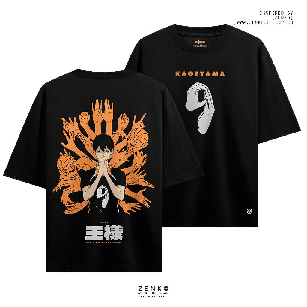 Camiseta Oversize - Haikyuu 'King of the Court'