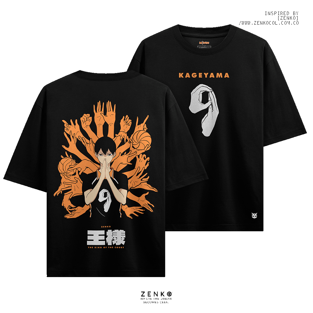 Camiseta Oversize - Haikyuu 'King of the Court'
