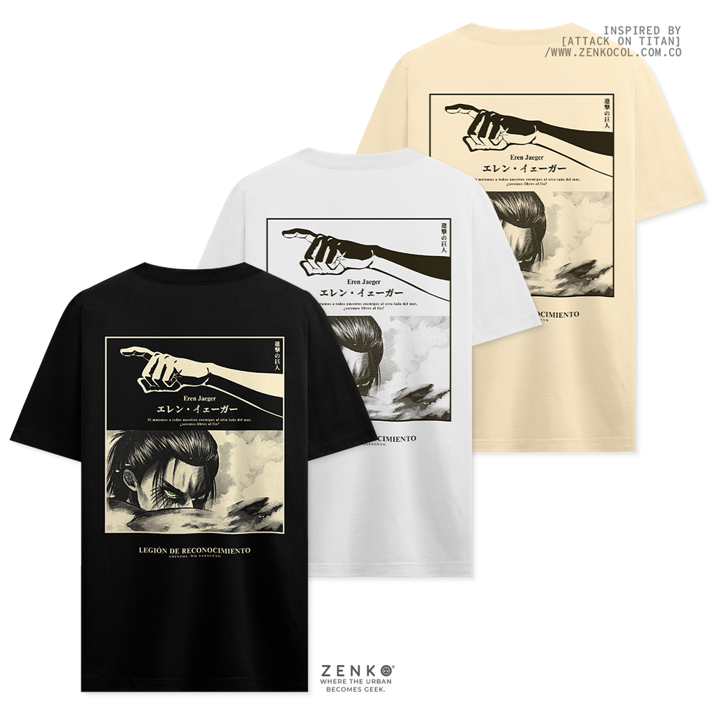 Camiseta Regular Fit -  Eren Yeager