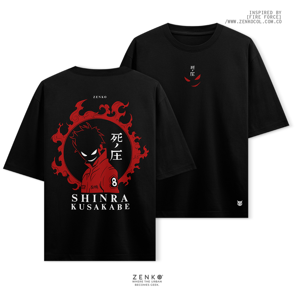 Camiseta Oversize - Shinra Fire Force