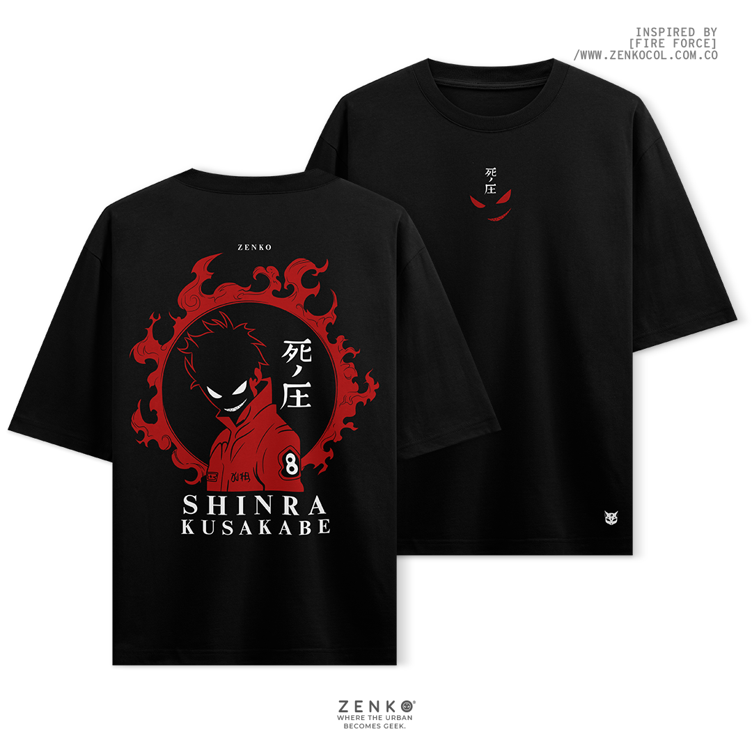 Camiseta Oversize - Shinra Fire Force