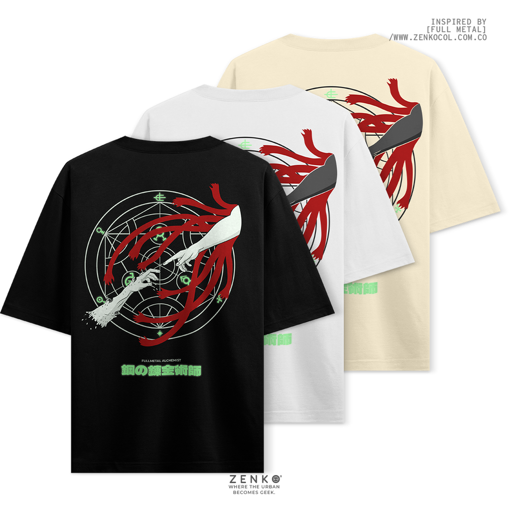 Camiseta Oversize - fullmetal alchemist