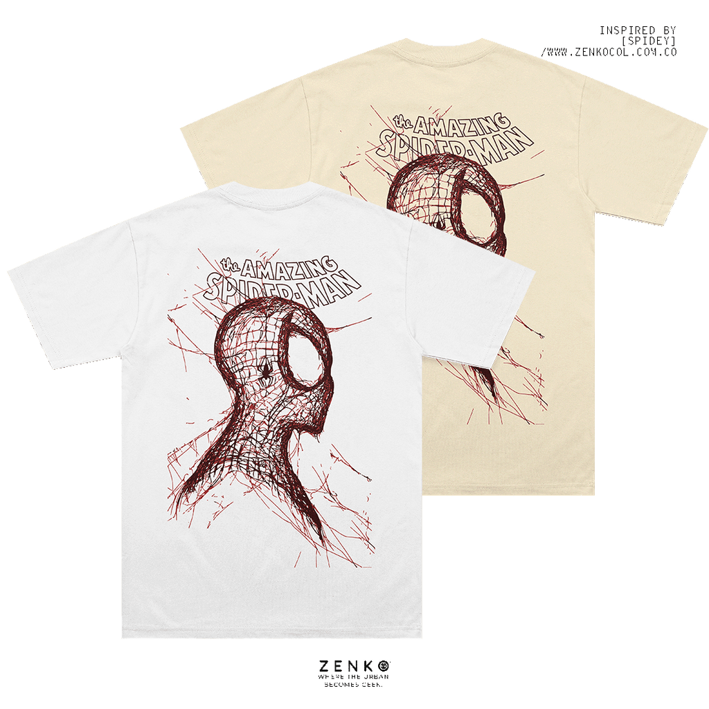 Camiseta Regular Fit - Spiderman line art
