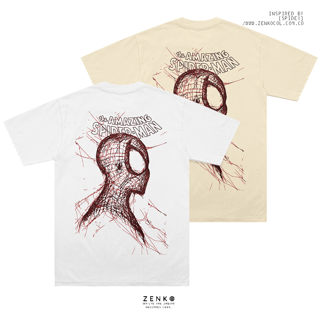 Camiseta Regular Fit - Spiderman line art