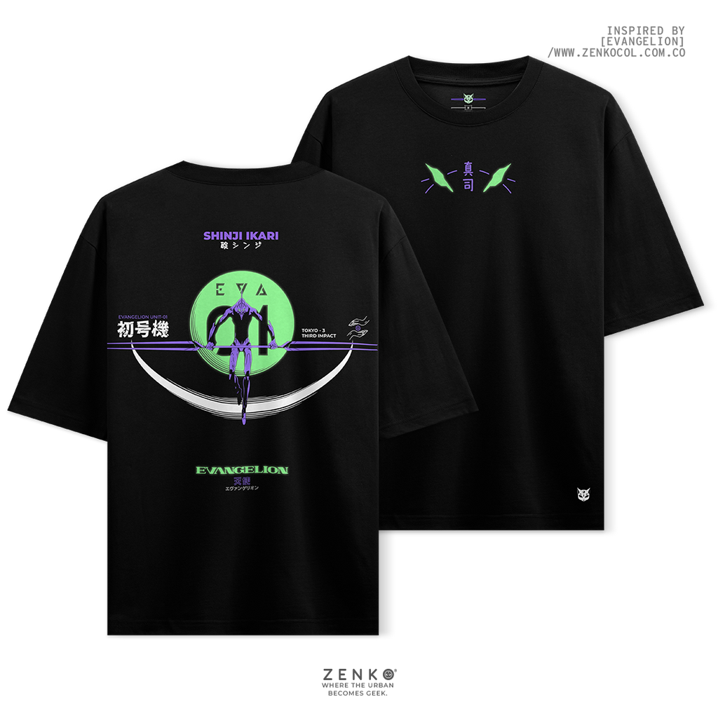 Camiseta Oversize - Evangelion Eva 01