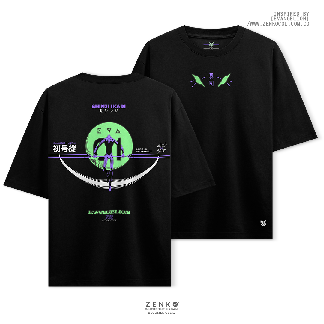 Camiseta Oversize - Evangelion Eva 01