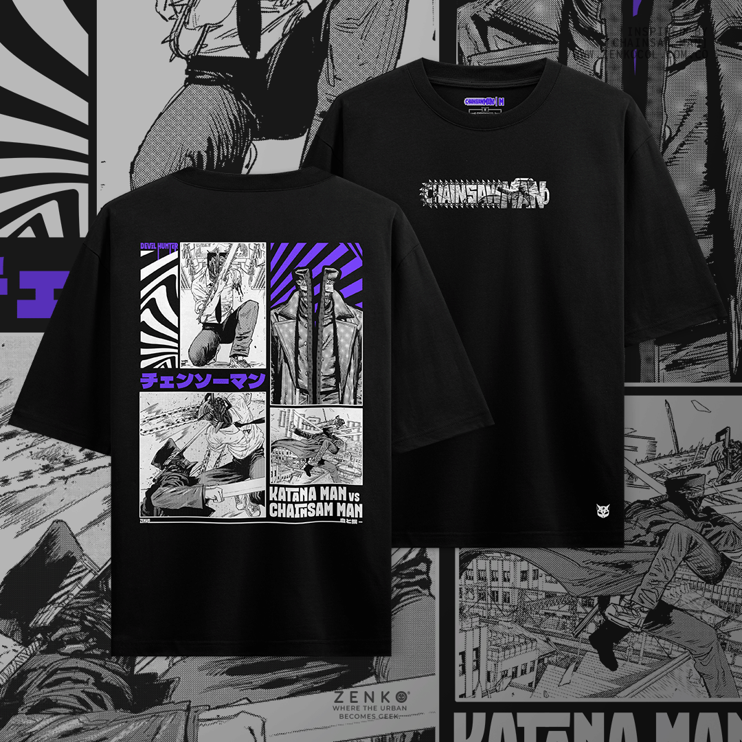 Camiseta Oversize  - Chainsaw Man
