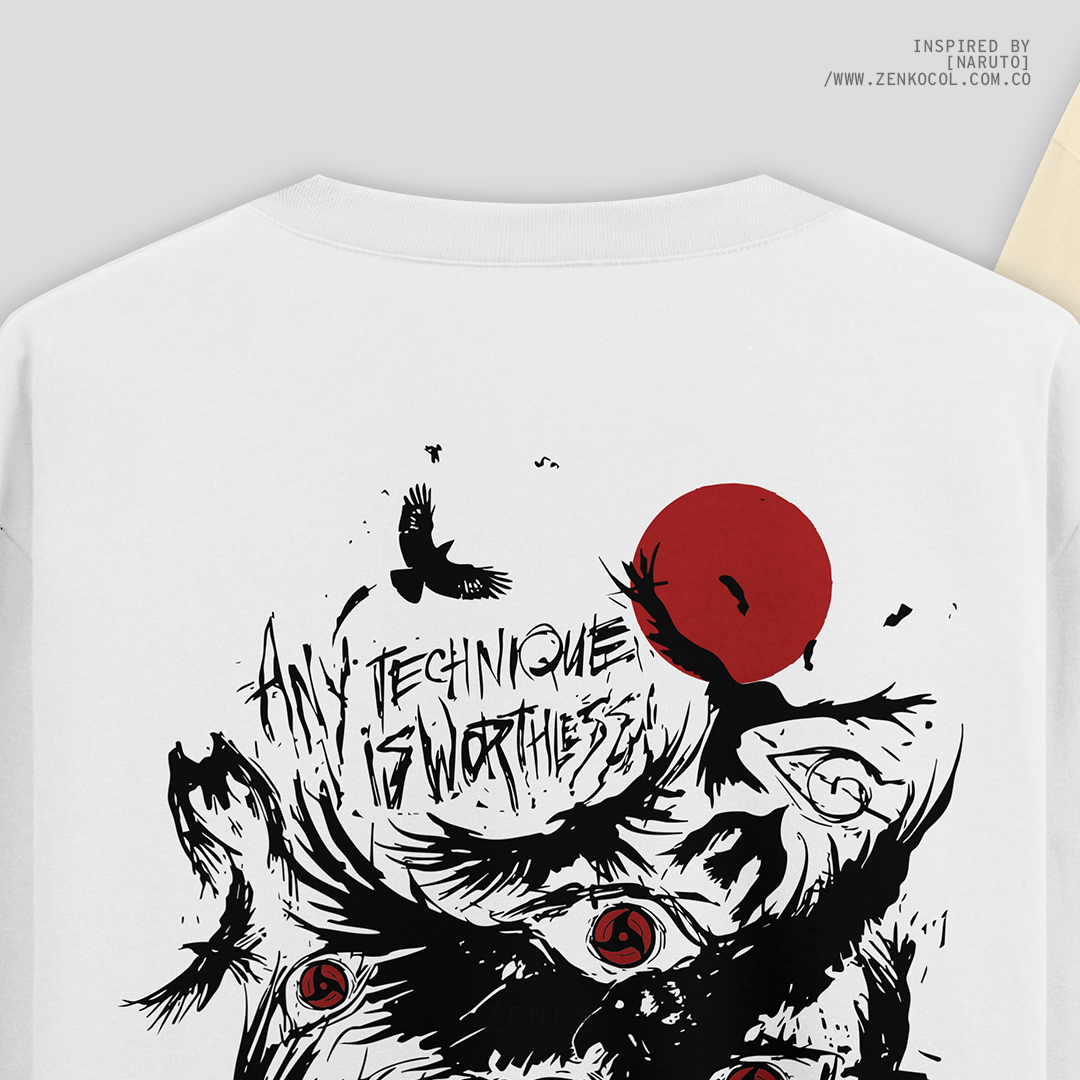 Camiseta Oversize - Itachi Cuervos