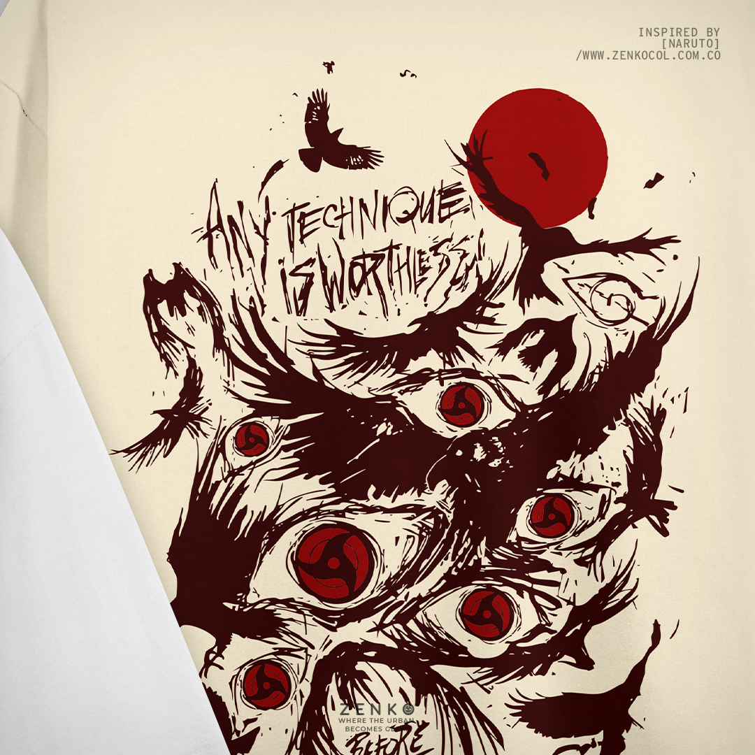Camiseta Oversize - Itachi Cuervos