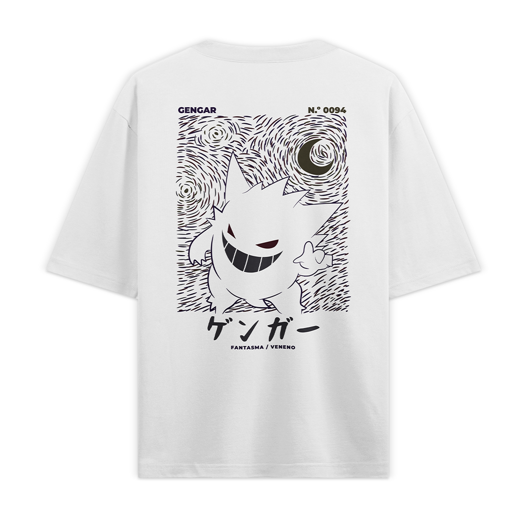 Camiseta Oversize - Gengar Pokemon