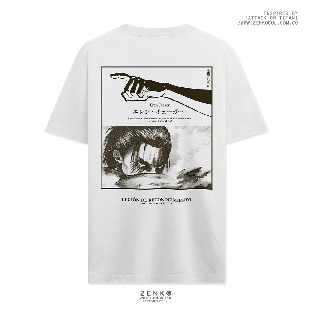 Camiseta Regular Fit -  Eren Yeager
