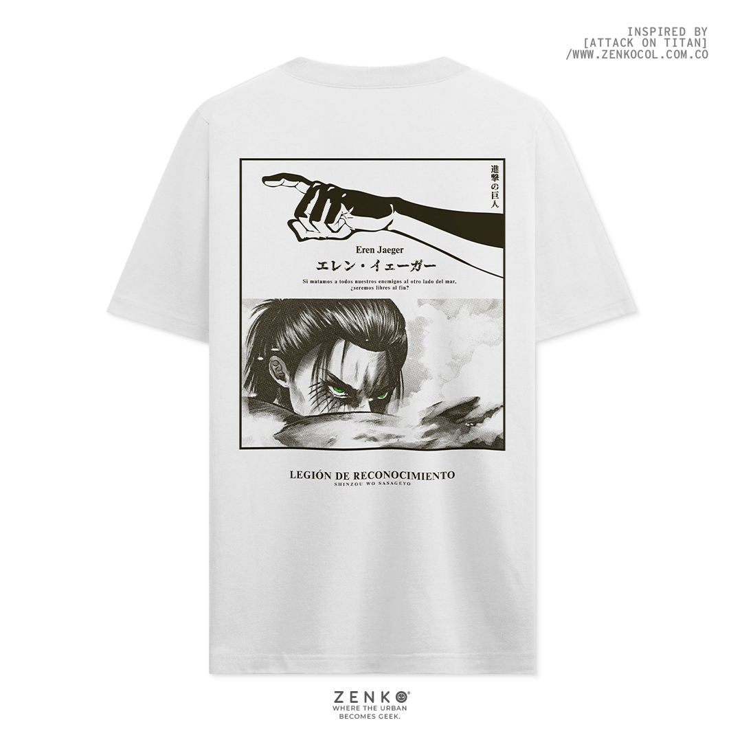Camiseta Regular Fit -  Eren Yeager