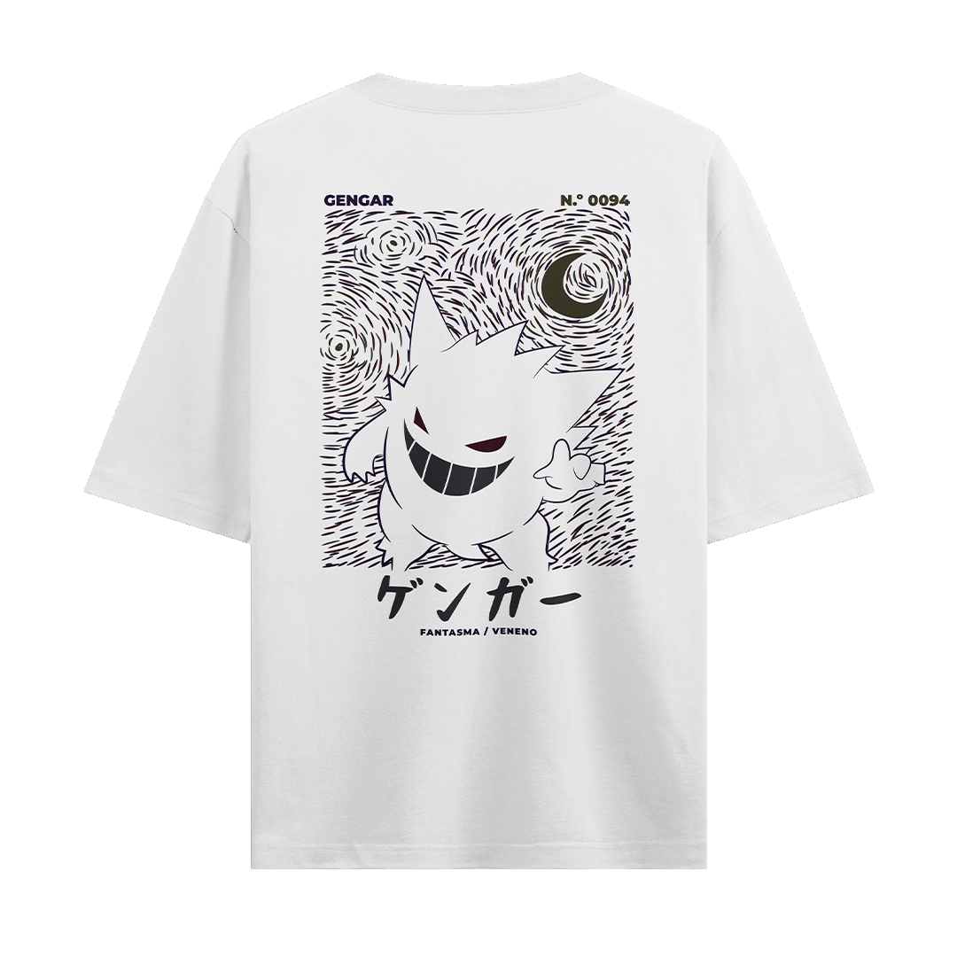 Camiseta Oversize - Gengar Pokemon
