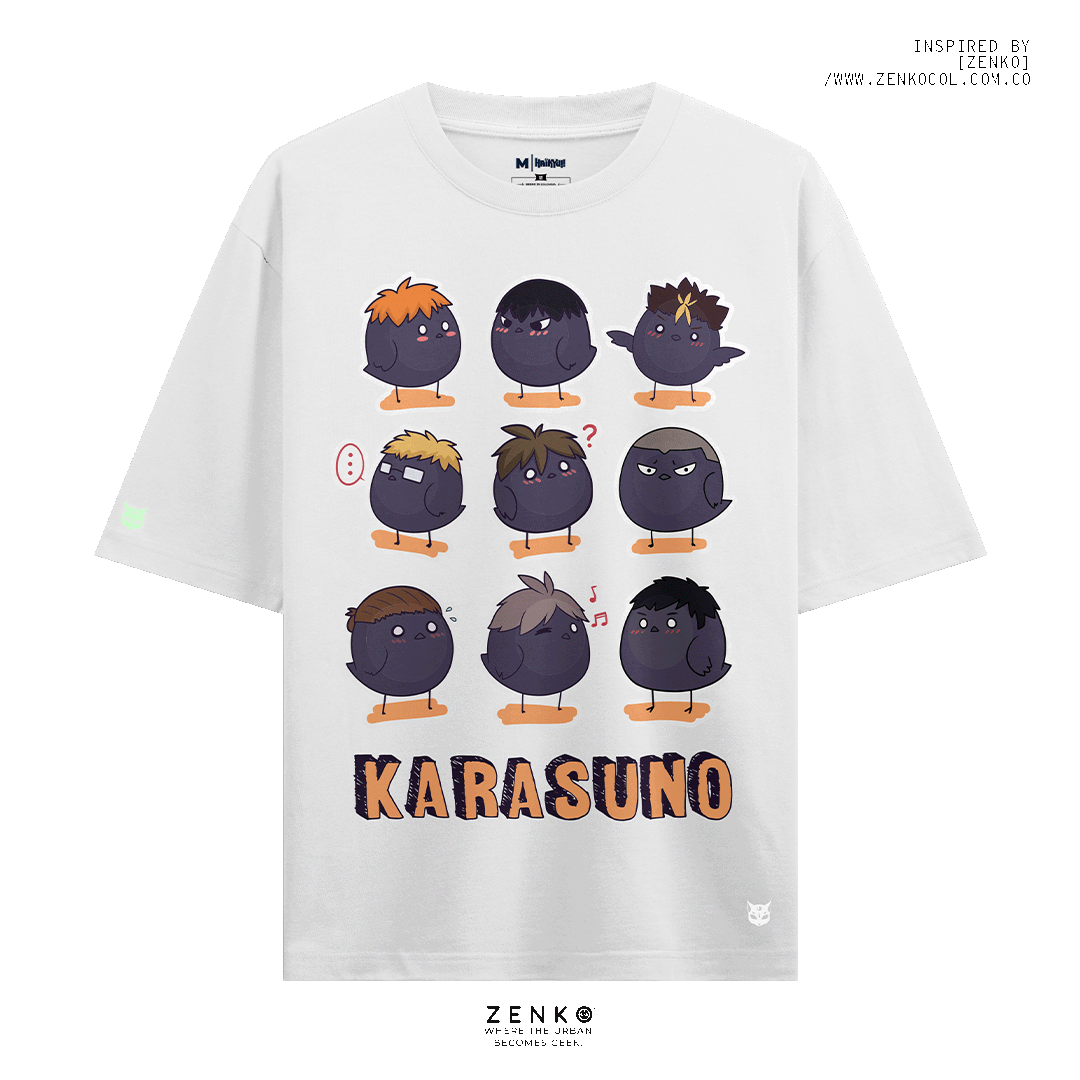 Camiseta Oversize - Haikyuu 'Karasuno'