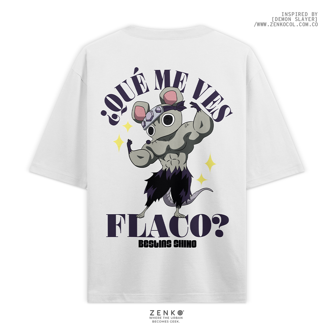 Camiseta Oversize - ¿Qué me ves Flaco?