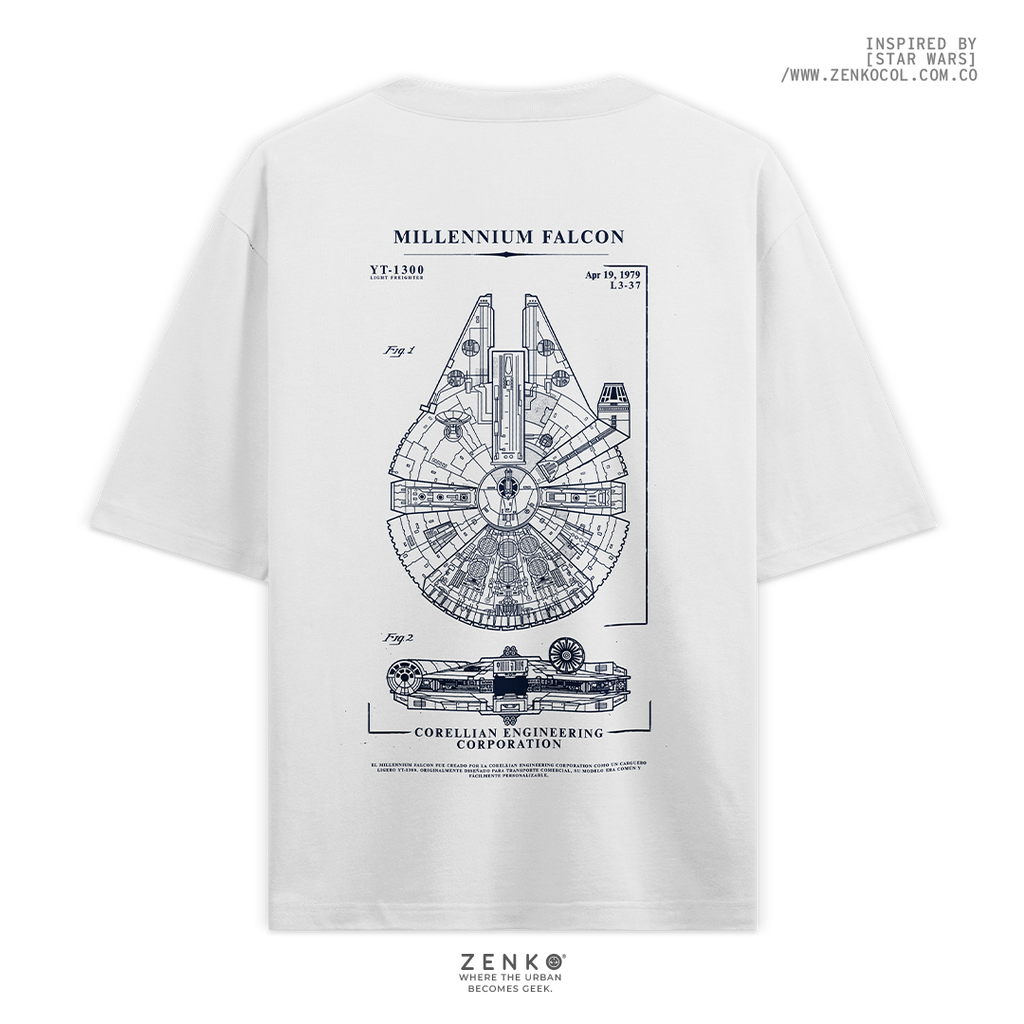 Camiseta Oversize - Millennium Falcon