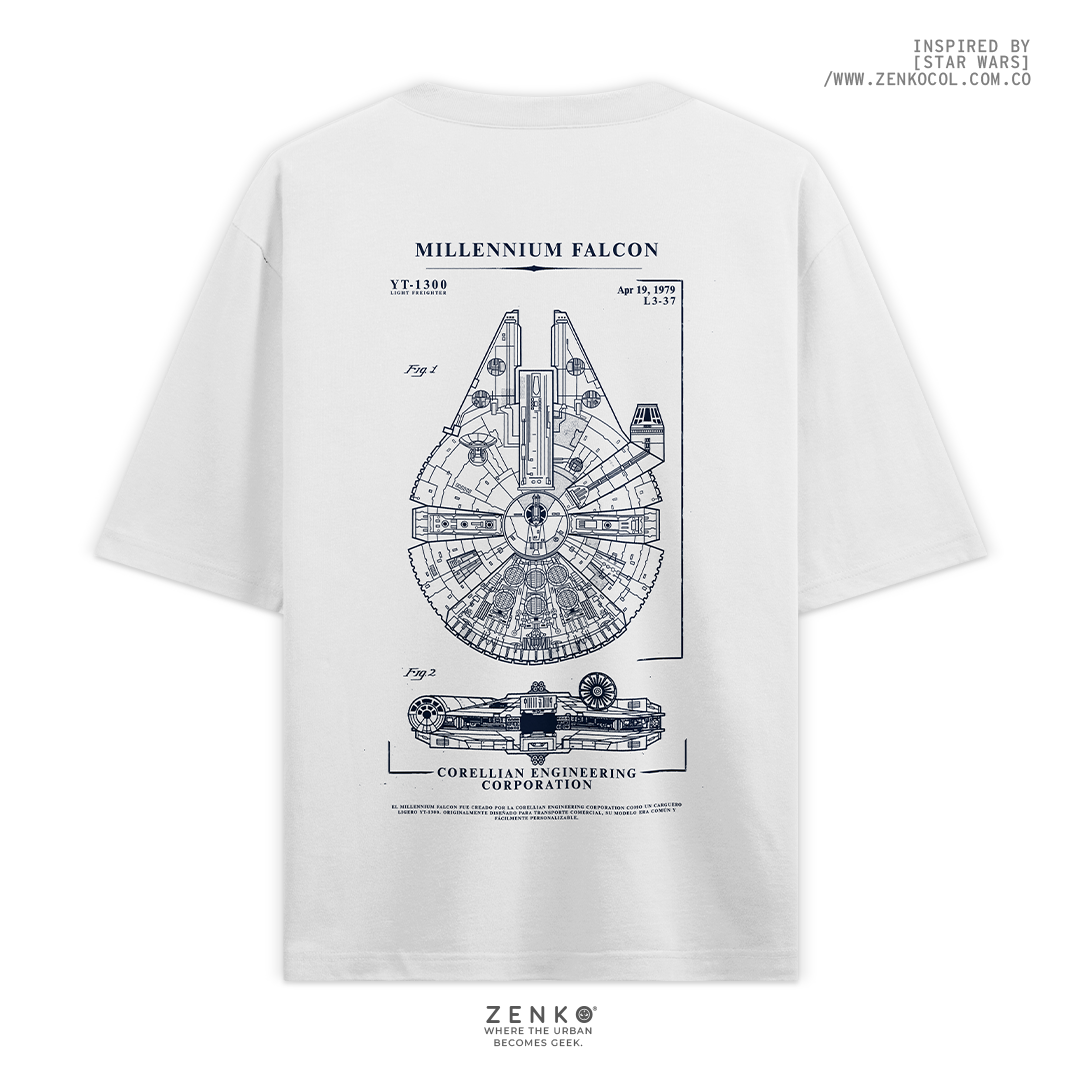 Camiseta Oversize - Millennium Falcon