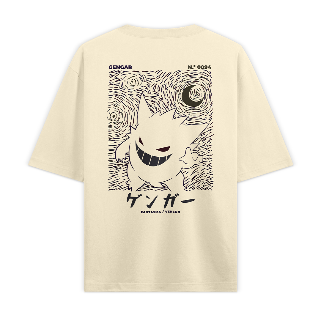 Camiseta Oversize - Gengar Pokemon
