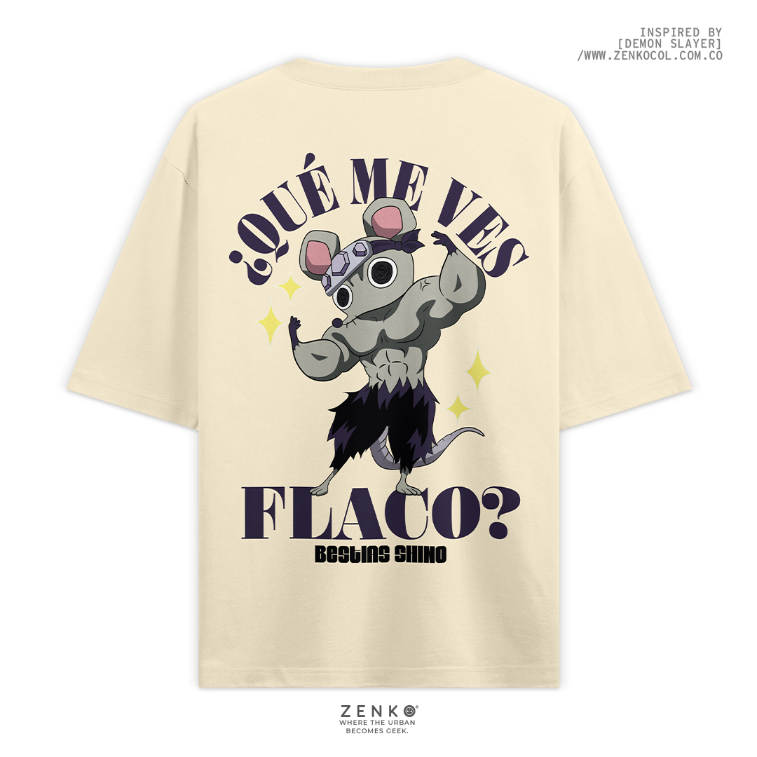Camiseta Oversize - ¿Qué me ves Flaco?