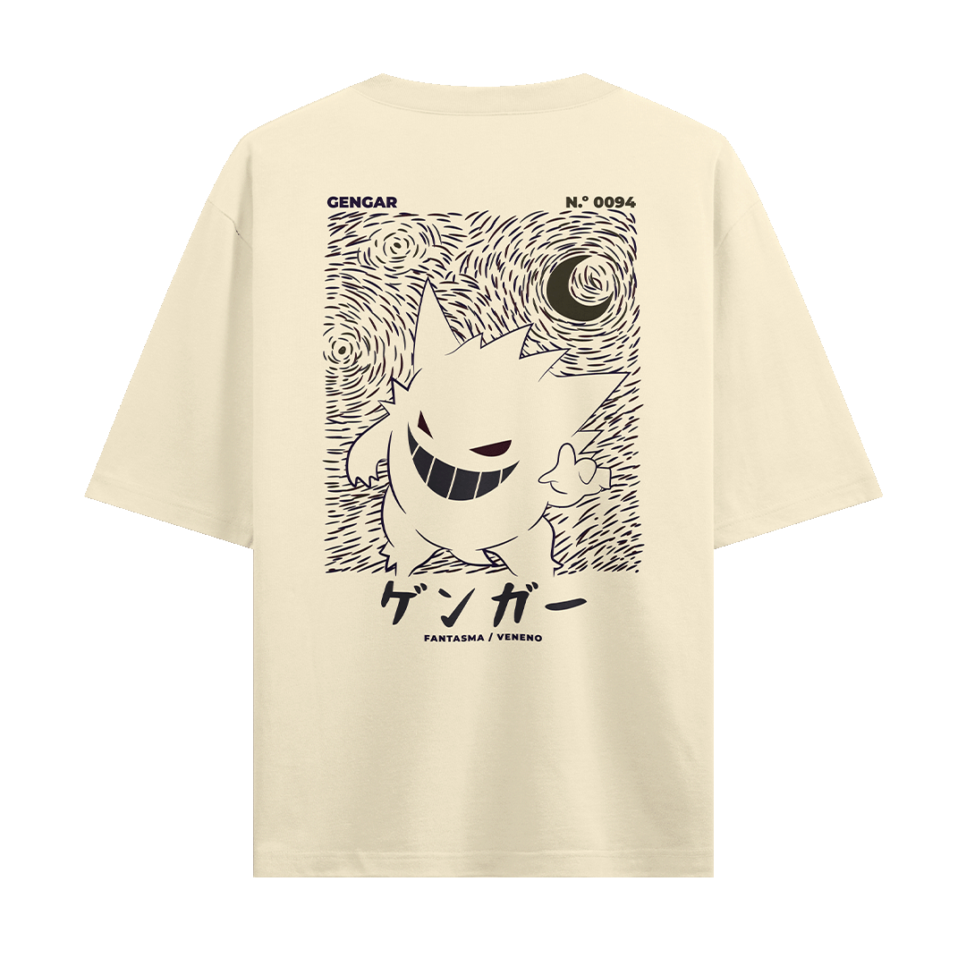 Camiseta Oversize - Gengar Pokemon