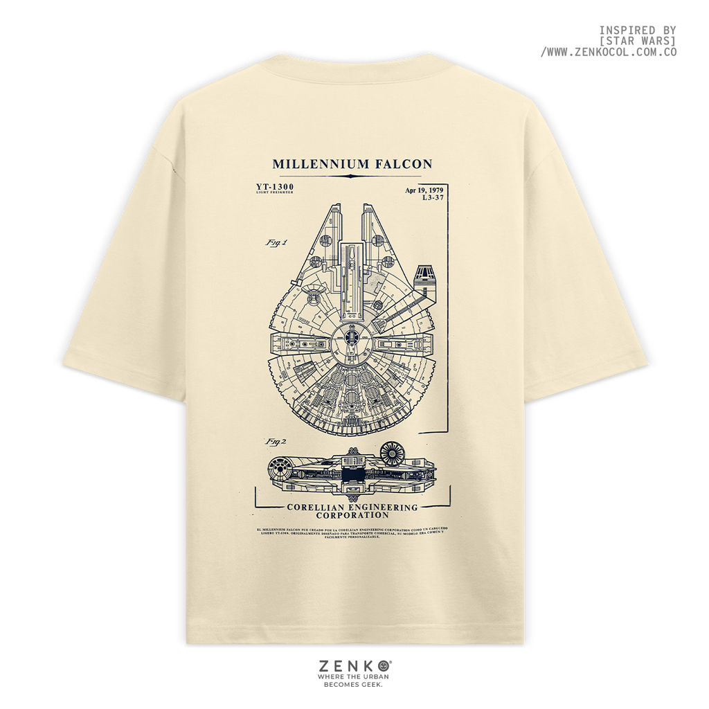 Camiseta Oversize - Millennium Falcon