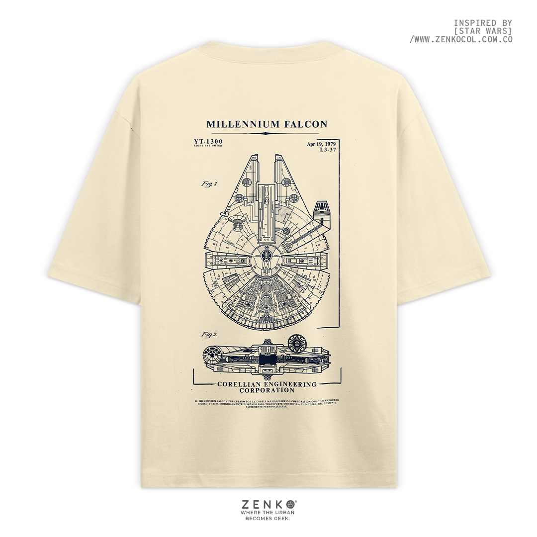 Camiseta Oversize - Millennium Falcon