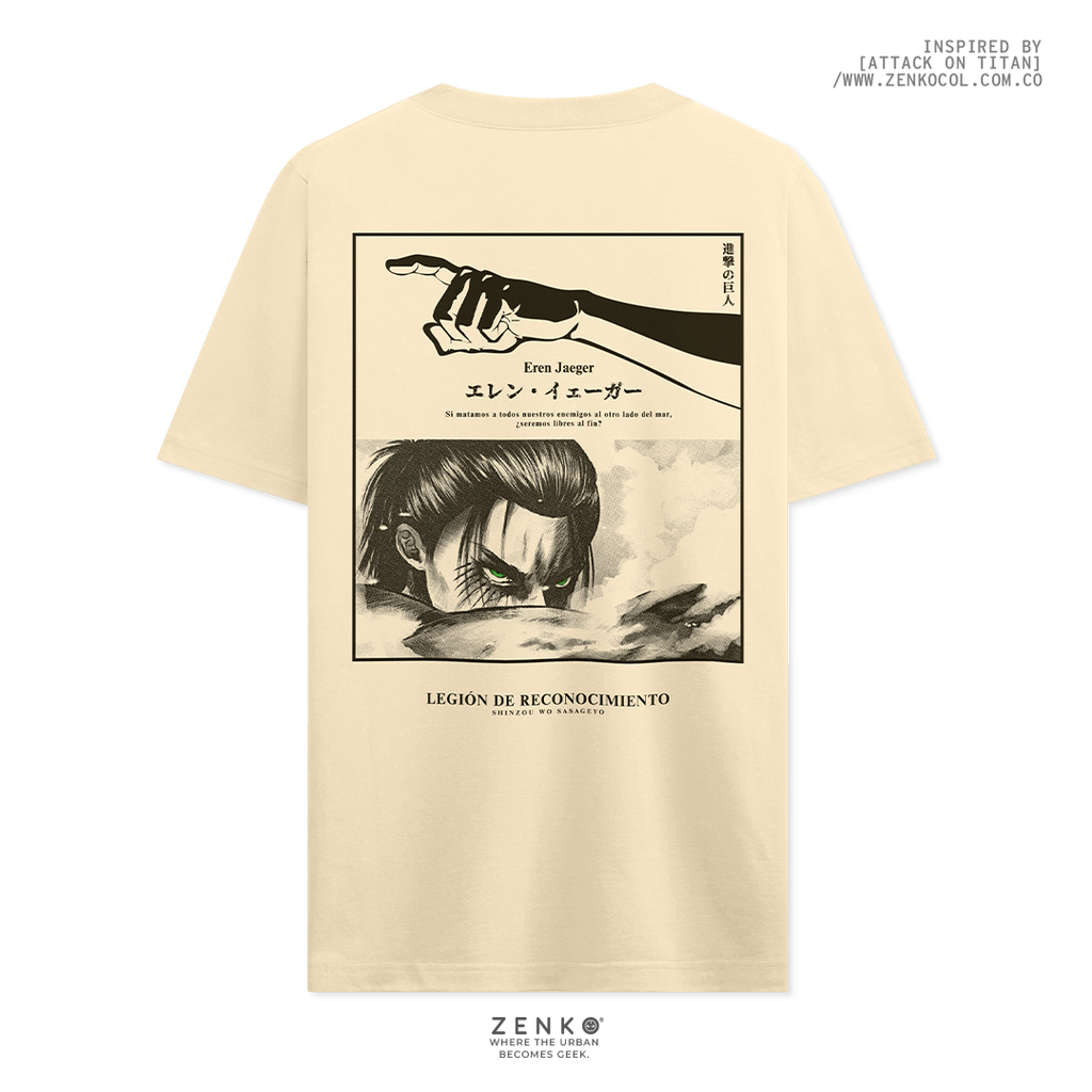 Camiseta Regular Fit -  Eren Yeager