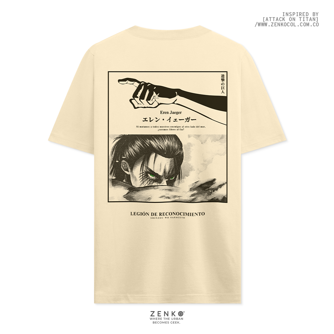 Camiseta Regular Fit -  Eren Yeager