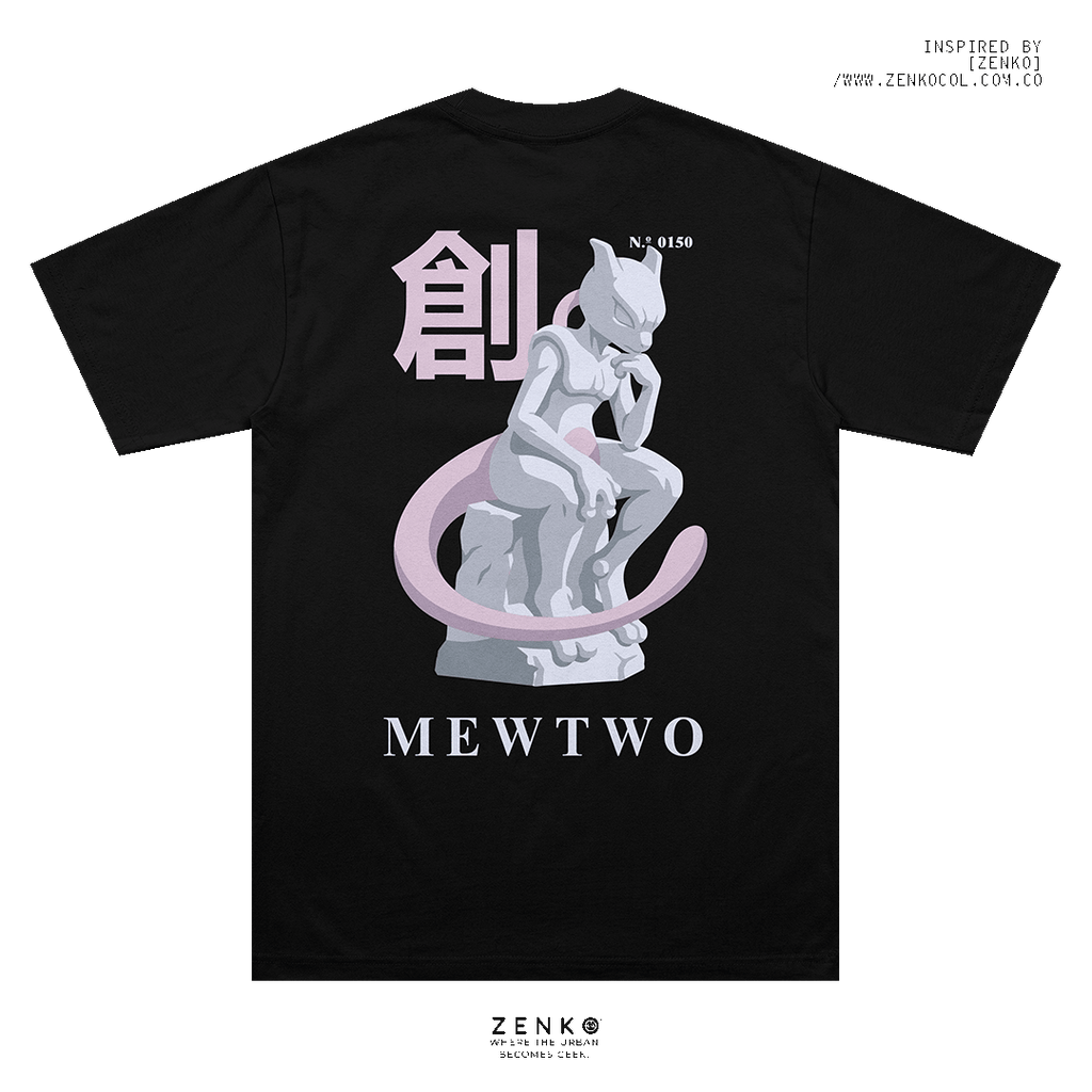 Camiseta Regular Fit - Mewtwo "El Pensador"