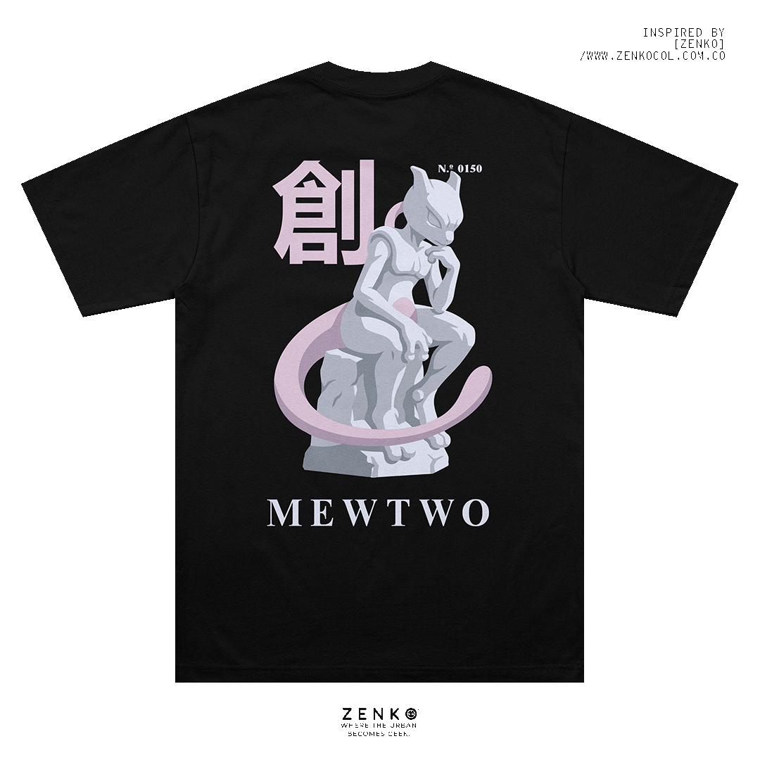 Camiseta Regular Fit - Mewtwo "El Pensador"