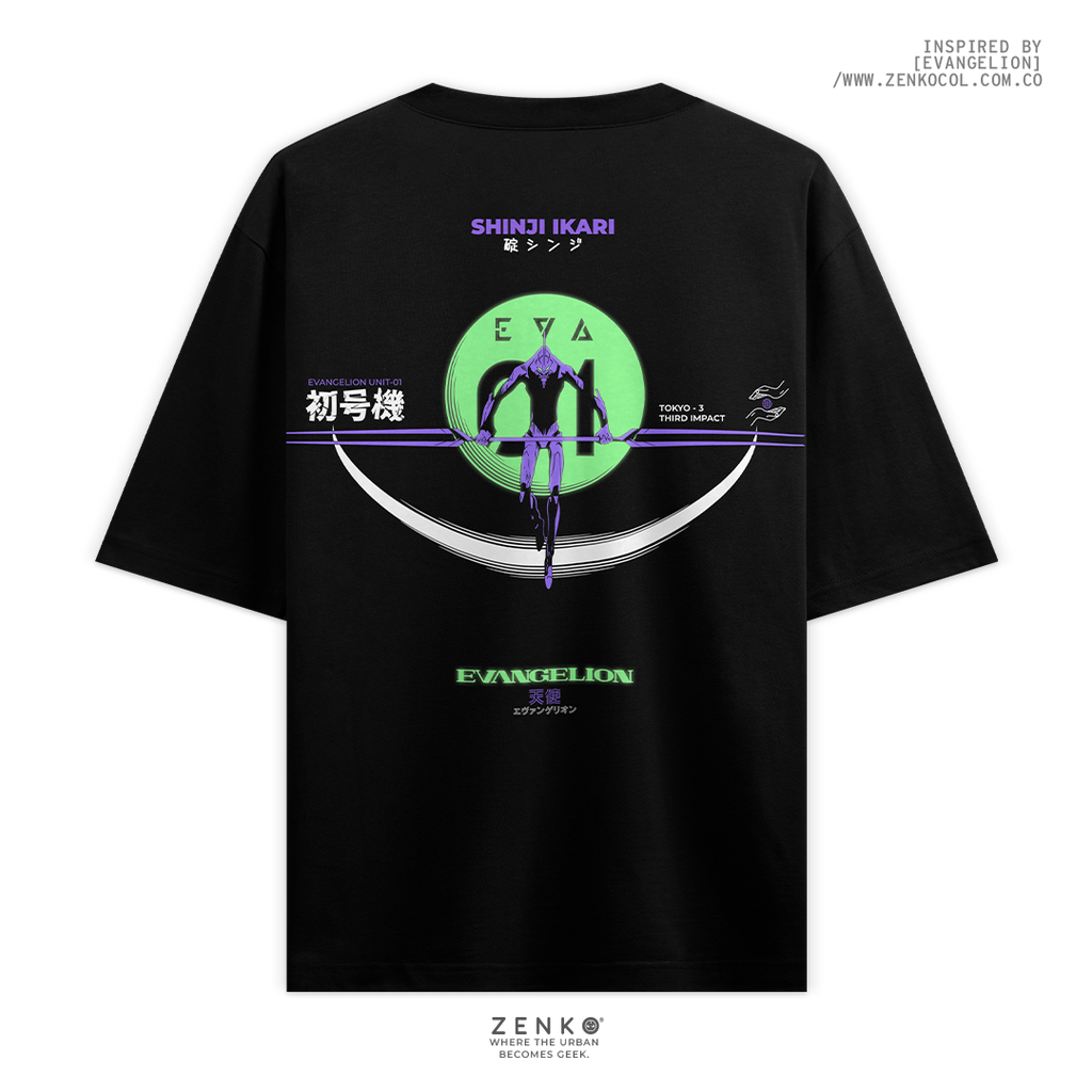 Camiseta Oversize - Evangelion Eva 01