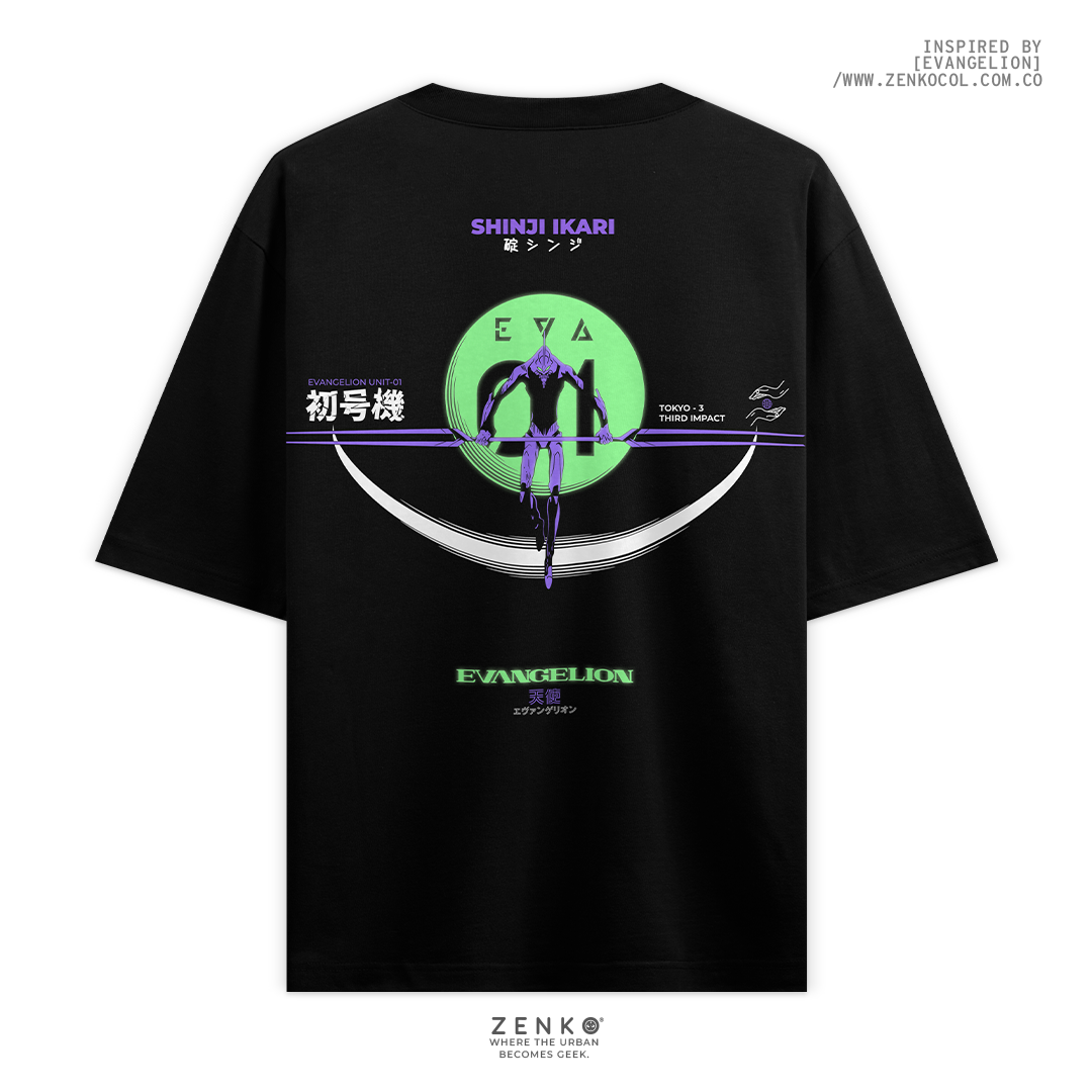 Camiseta Oversize - Evangelion Eva 01