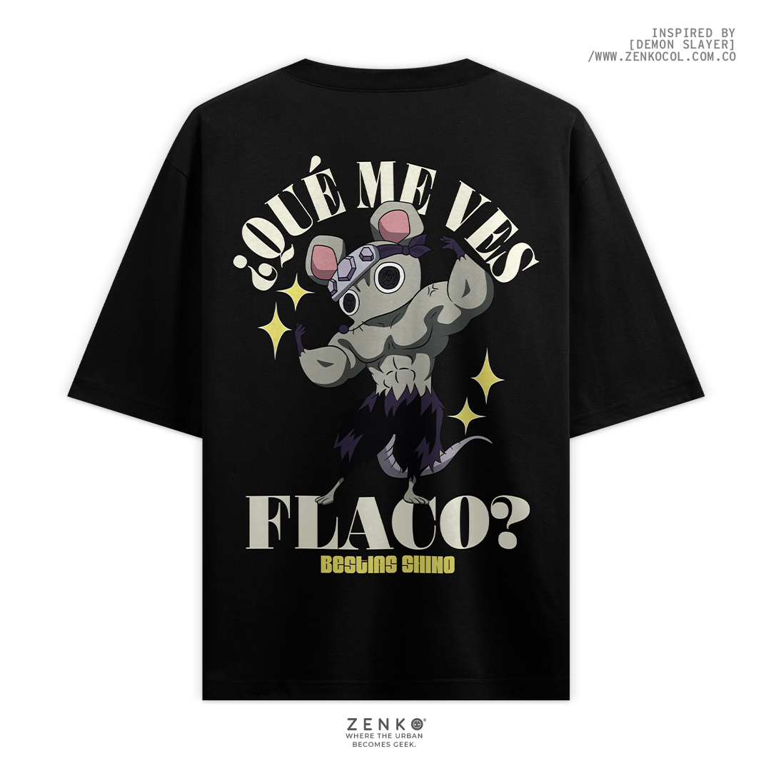 Camiseta Oversize - ¿Qué me ves Flaco?