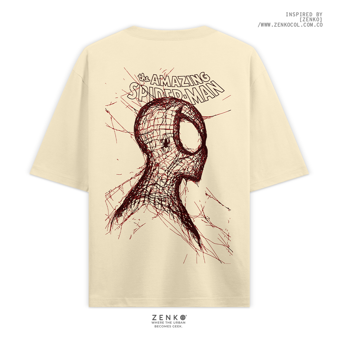Camiseta Oversize - Spiderman line art