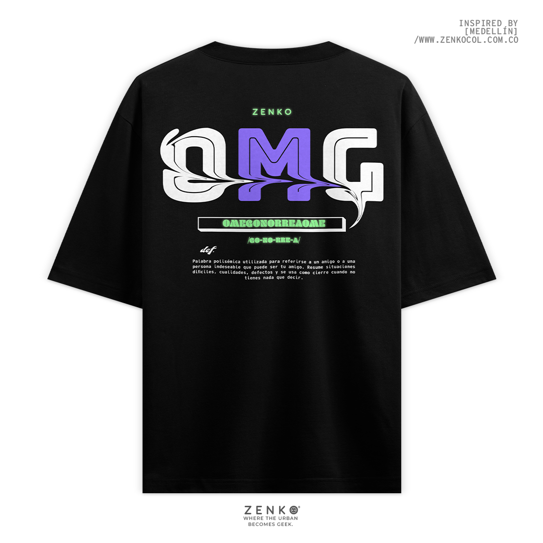 Camiseta Oversize - Omeg0n0rr3a