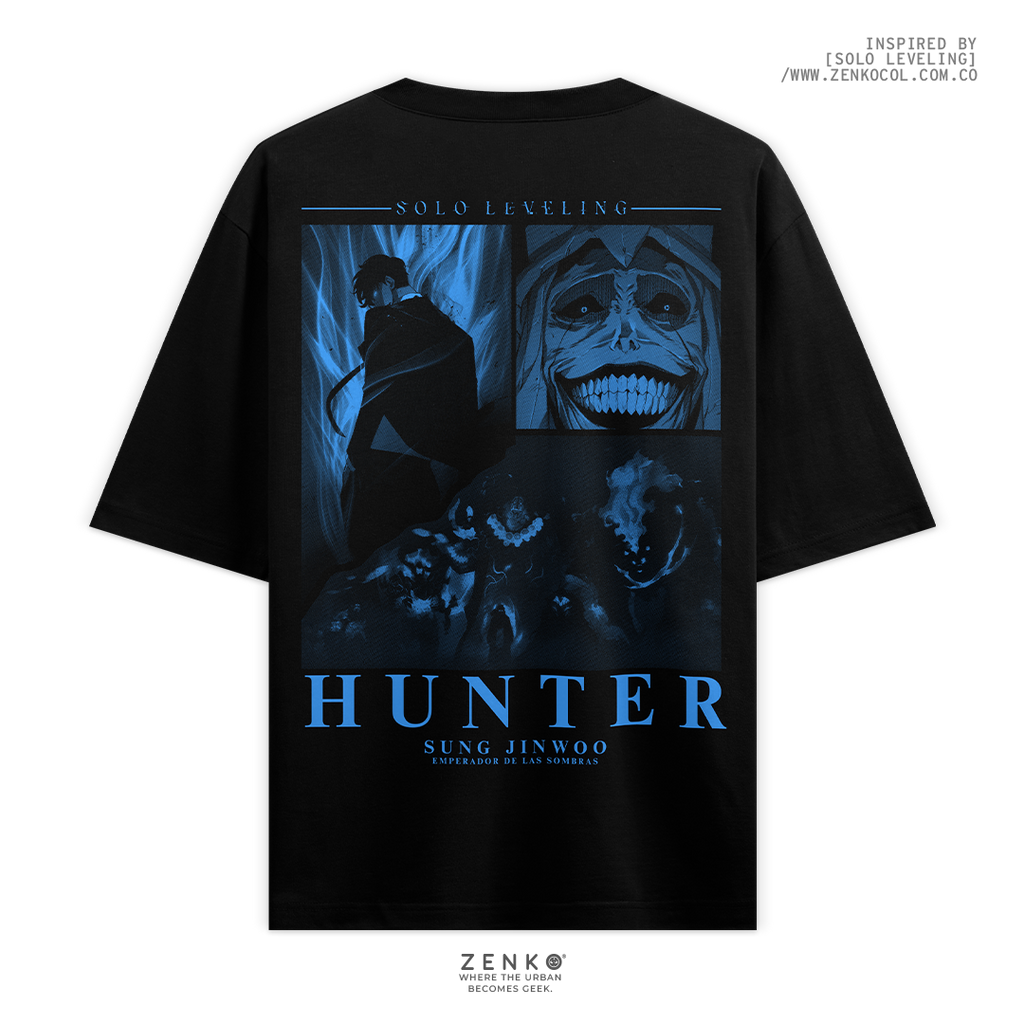Camiseta Oversize - Solo Leveling  Azul