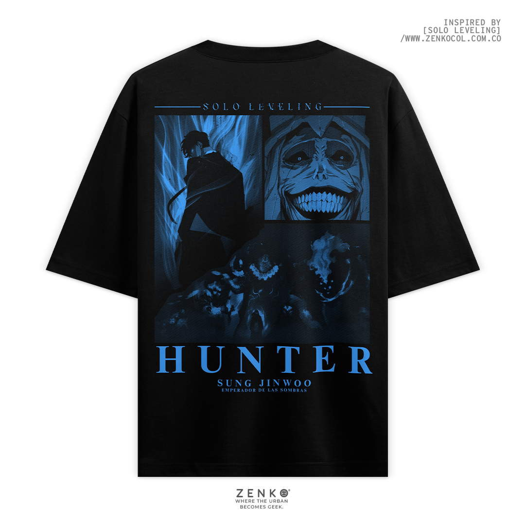 Camiseta Oversize - Solo Leveling  Azul